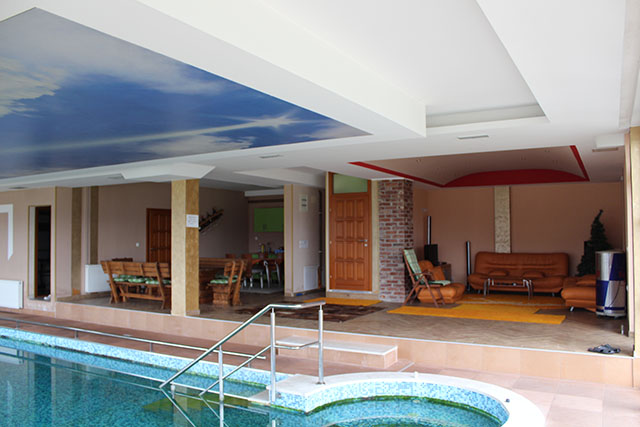 Swimming pool in Visoko wide interior