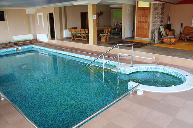 Swimming pool in Visoko wide interior